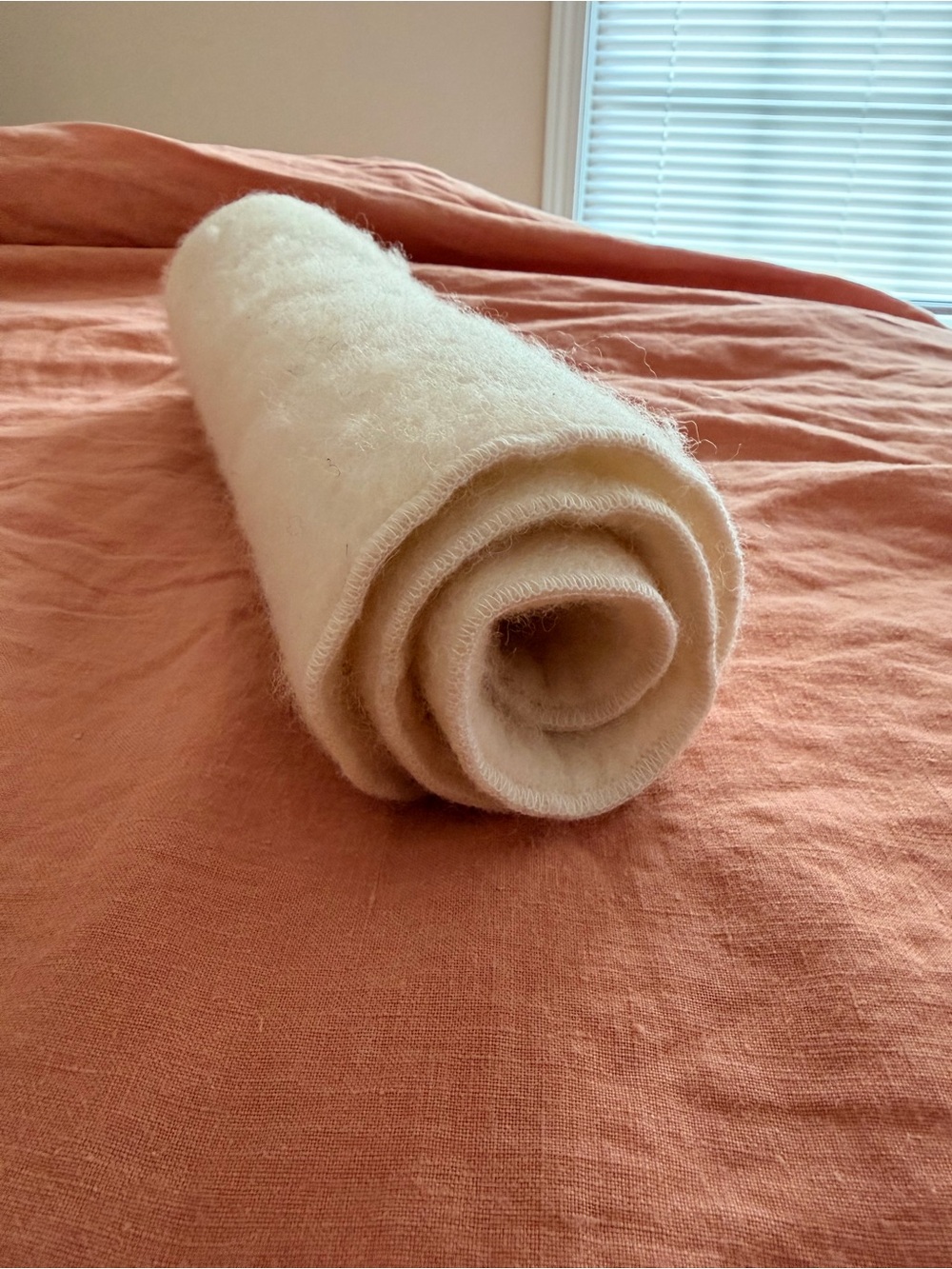 100% Organic Wool Changing Pad - Cream “Puddle Pad” - Picture 2 of 11